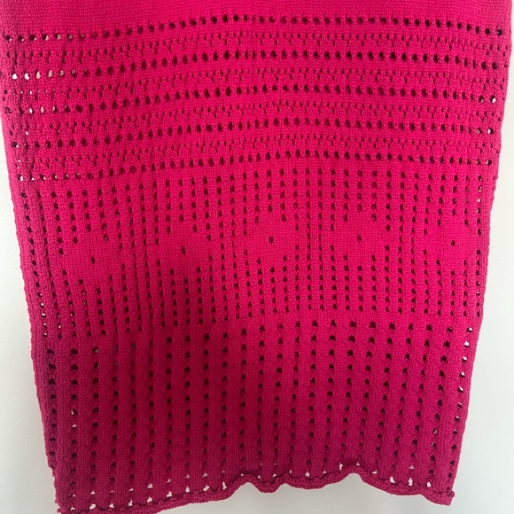 Reformation Hot Pink Knit Midi Dress - Picture 7 of 8